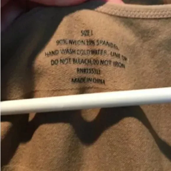 Tan Colored Shaper Tank Size Large NEW NWOT - Picture 2 of 2